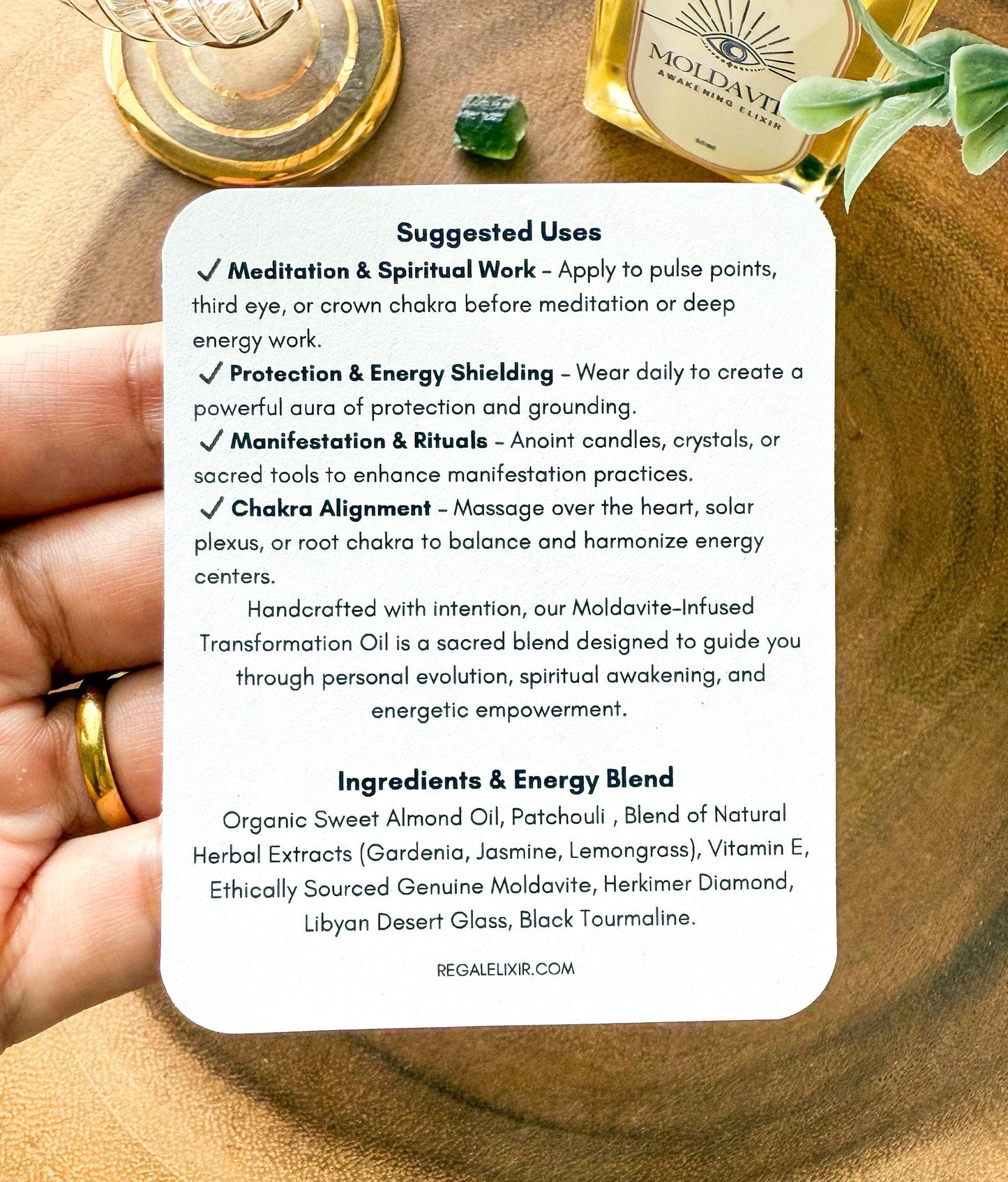 Real Moldavite Oil
