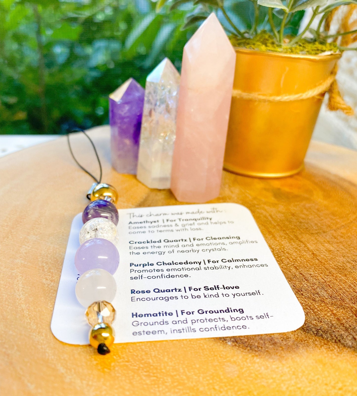 Amethyst keychain, genuine Amethyst sphere, natural Rose Quartz sphere, clear Quartz charm