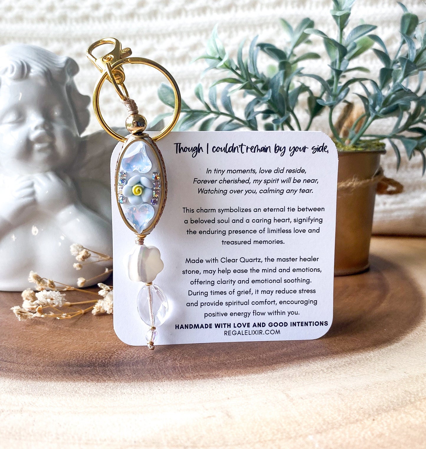 Miscarriage Memorial Gift - Child Loss Keepsake Keychain