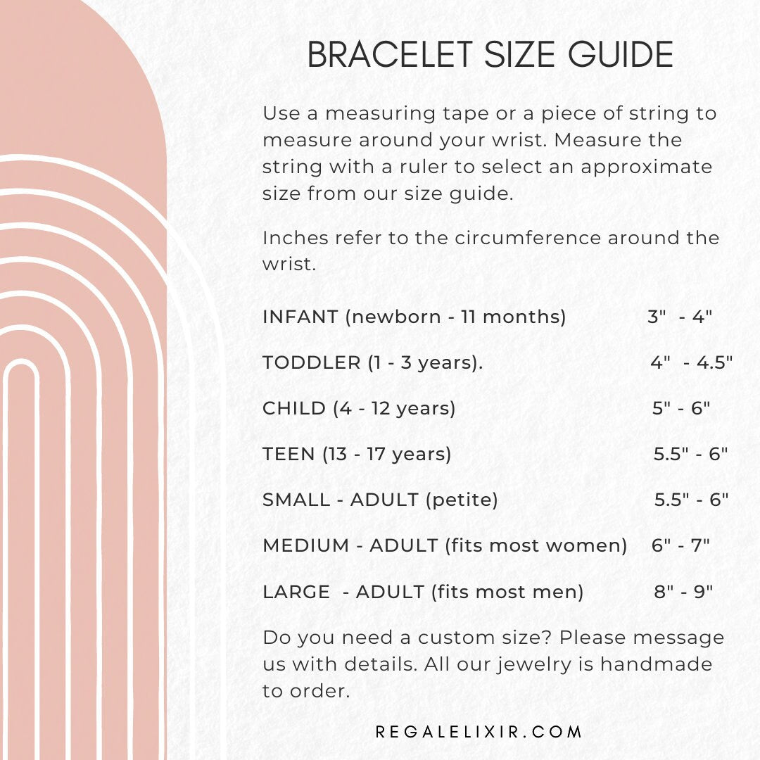 the braclet size guide for a braclet size guide