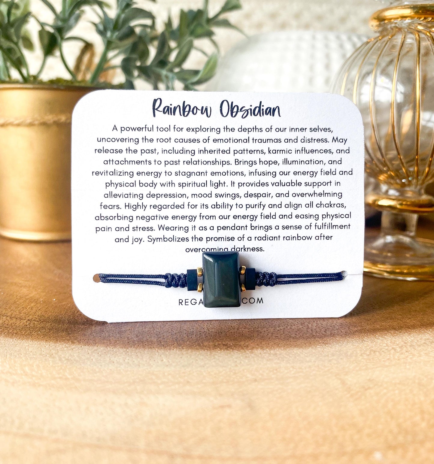 Rainbow Obsidian Bracelet