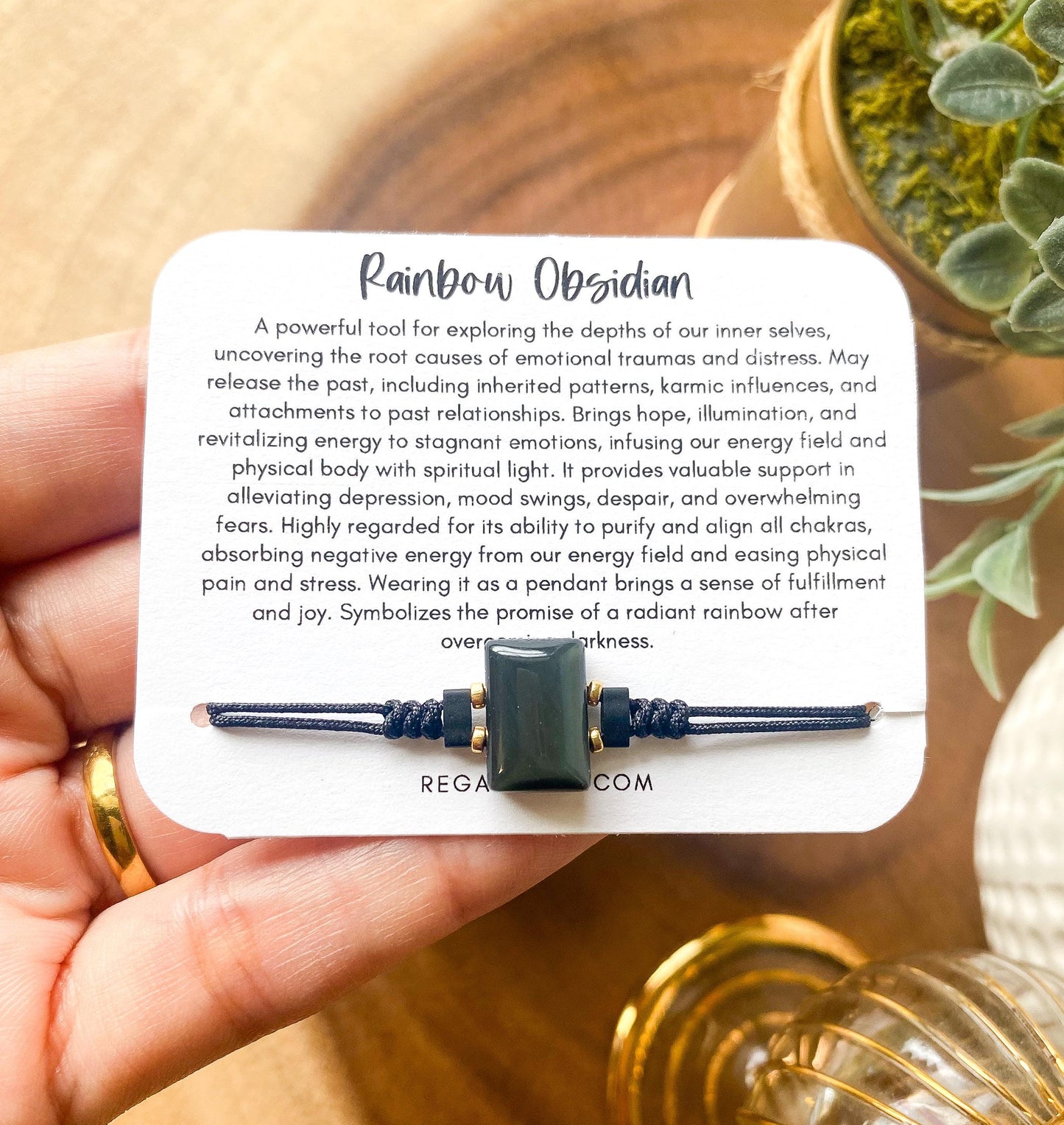 Rainbow Obsidian Bracelet