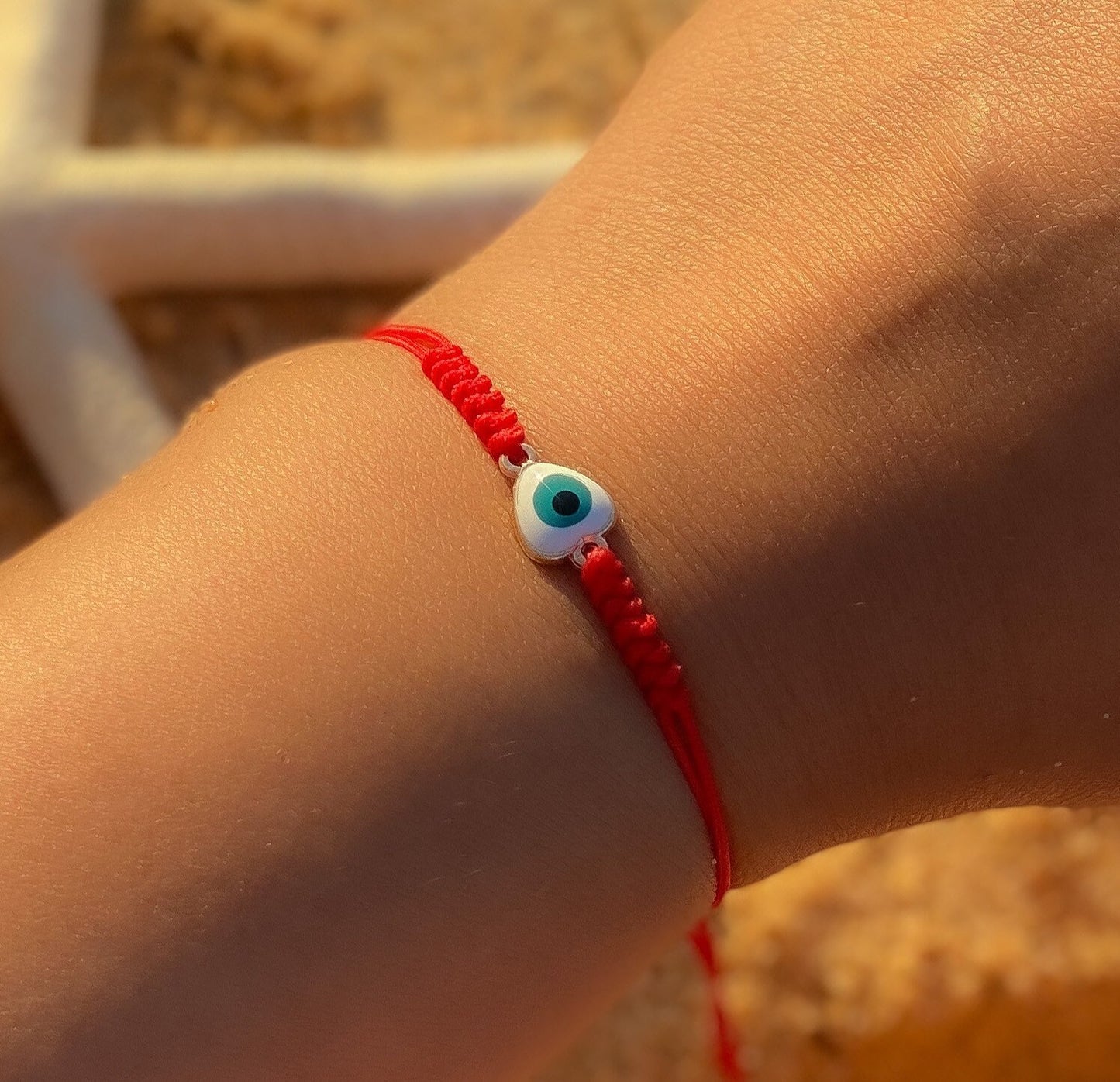 Blue Evil Eye Summer Anklet