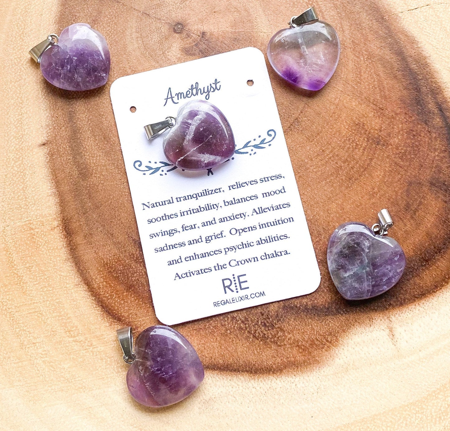 Rose Quartz | Amethyst | Aventurine Pendant & Necklace Italian Sterling Silver