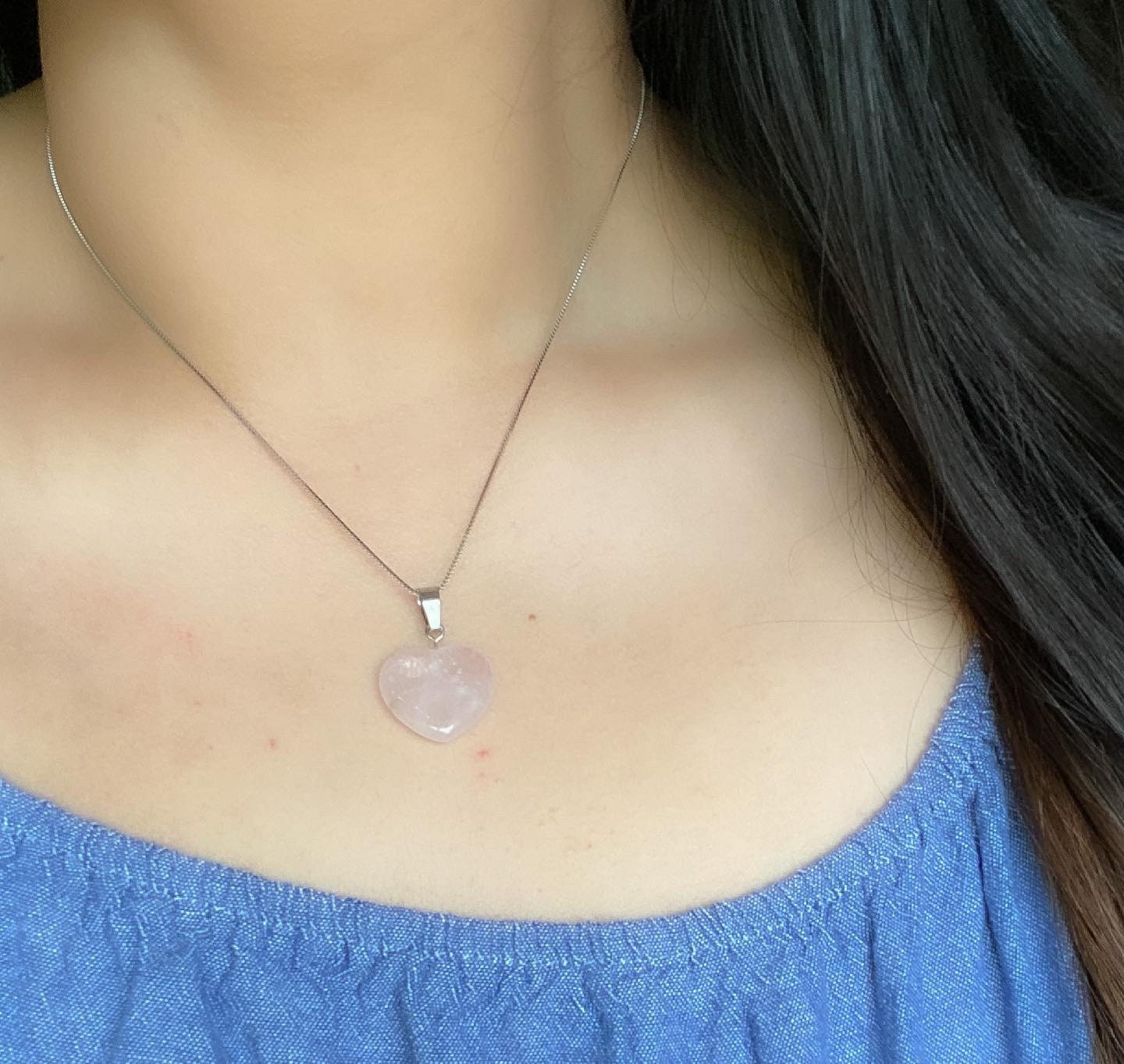Rose Quartz | Amethyst | Aventurine Pendant & Necklace Italian Sterling Silver