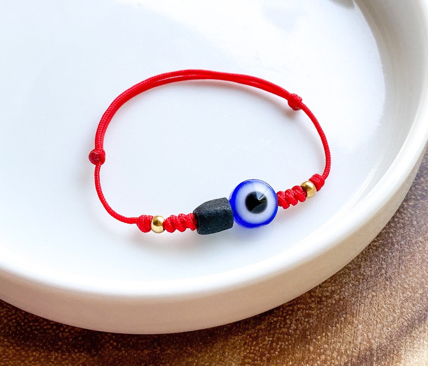 Azabache + Evil Eye Bracelet | Braided