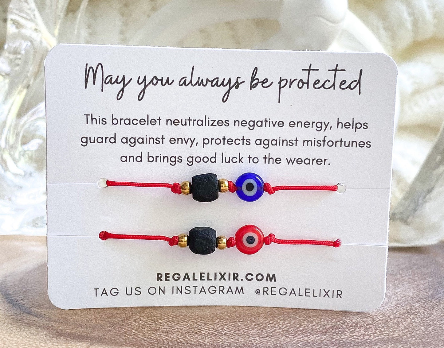 Azabache & Evil Eye Bracelet