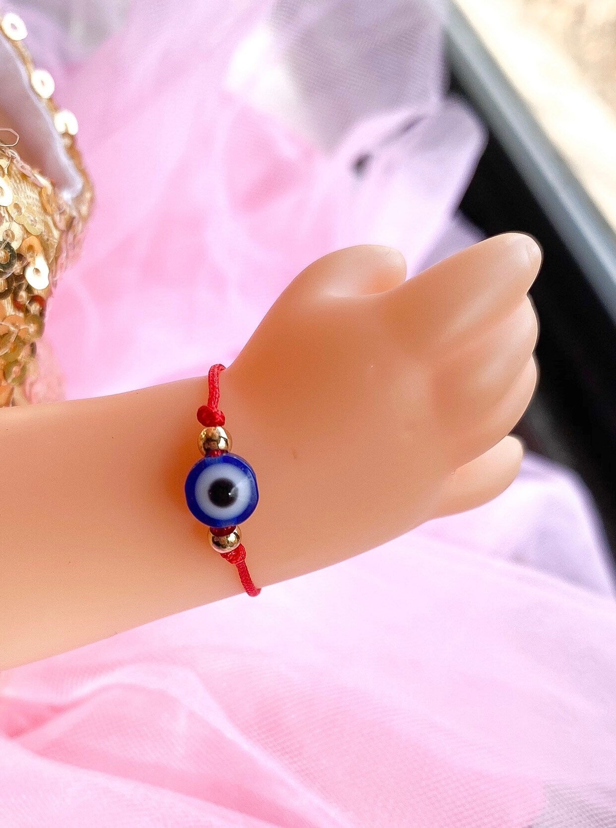 Family Protection Set - Red string Blue eye