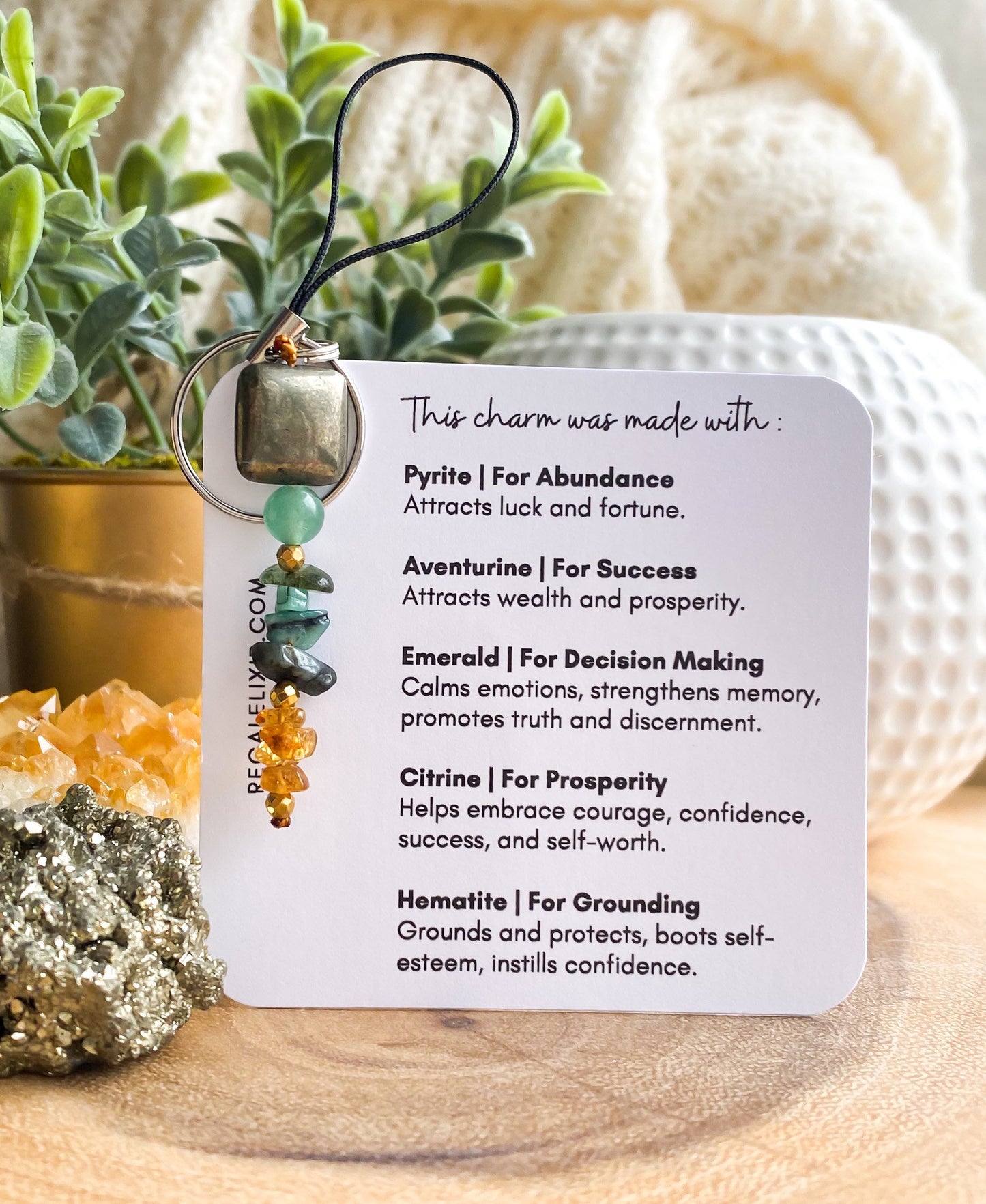 Attract Abundance Lucky Charm Keychain