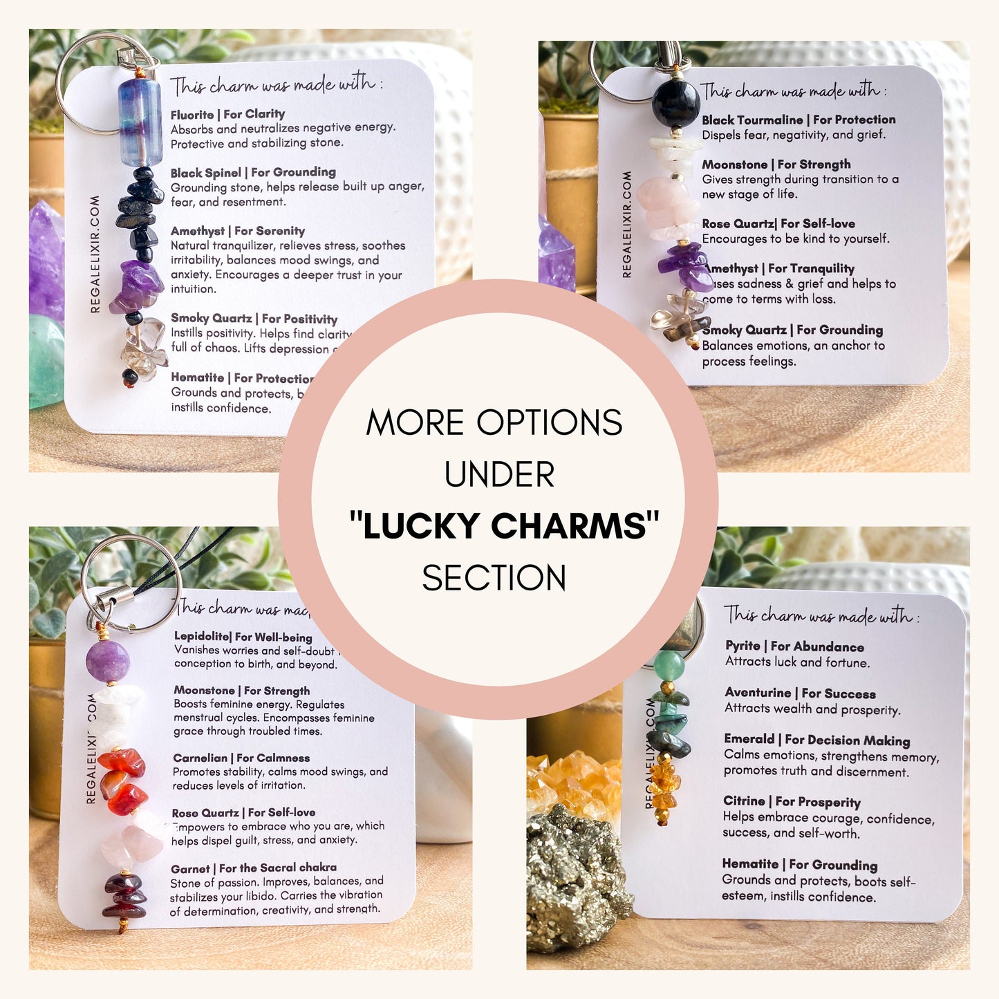 7 Chakra Lucky Charm Keychain