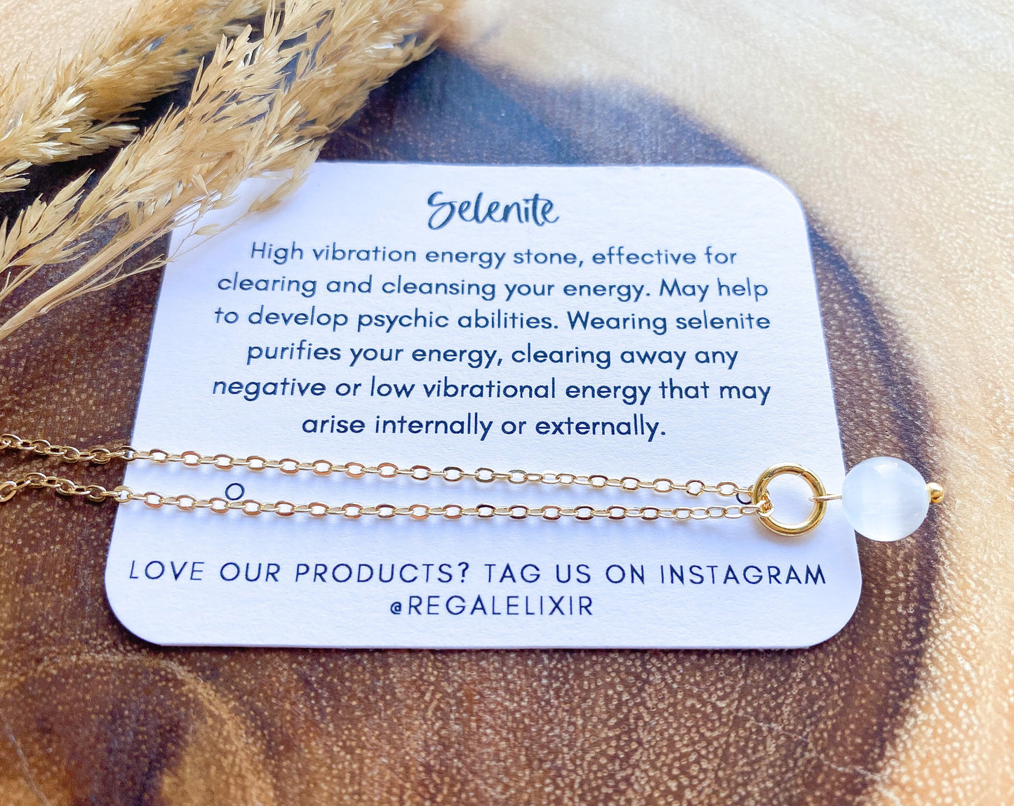 Selenite Pendant & Necklace