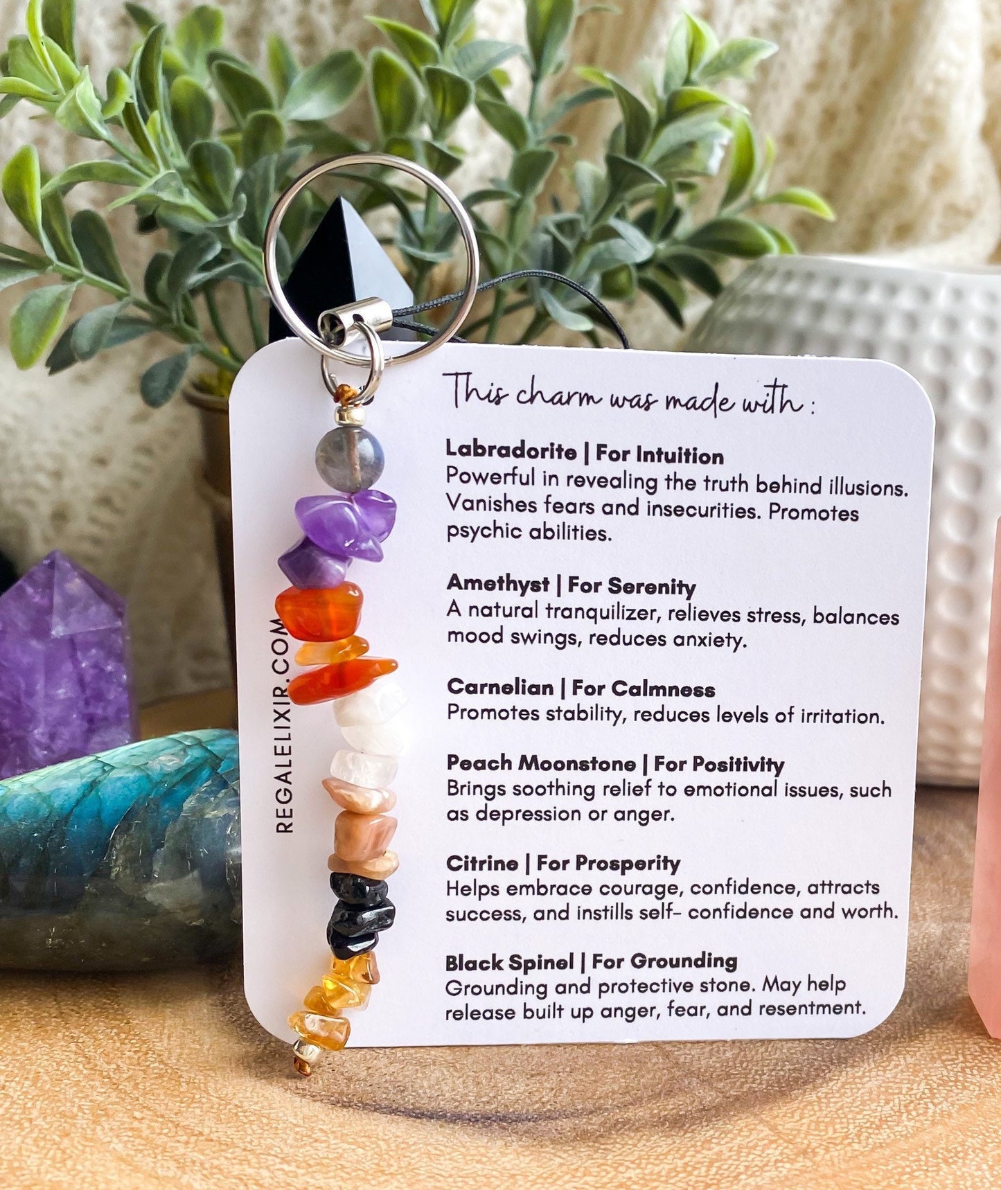 Crystals for Teenagers - Lucky Charm Keychain