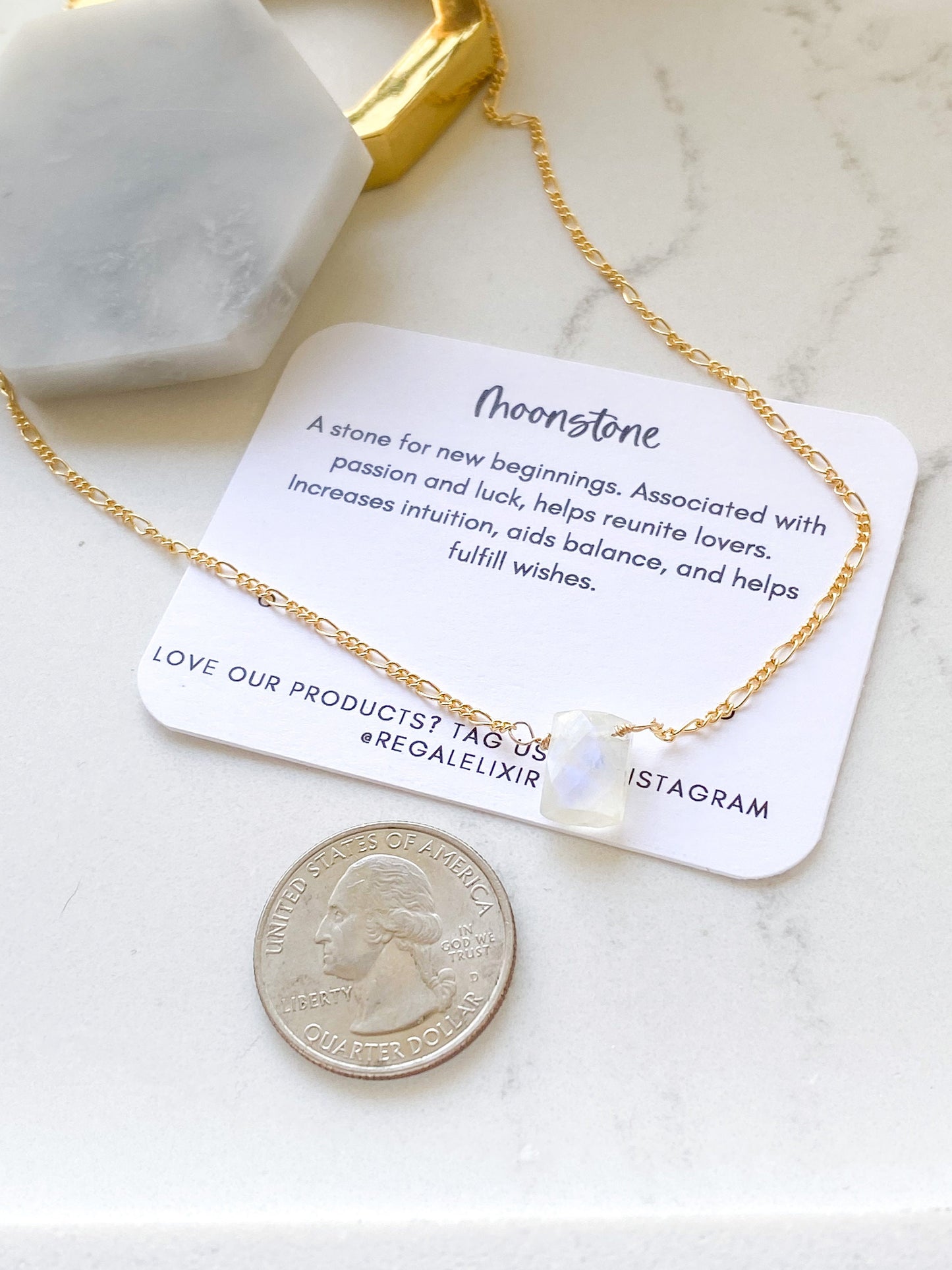 Rainbow Moonstone Necklace