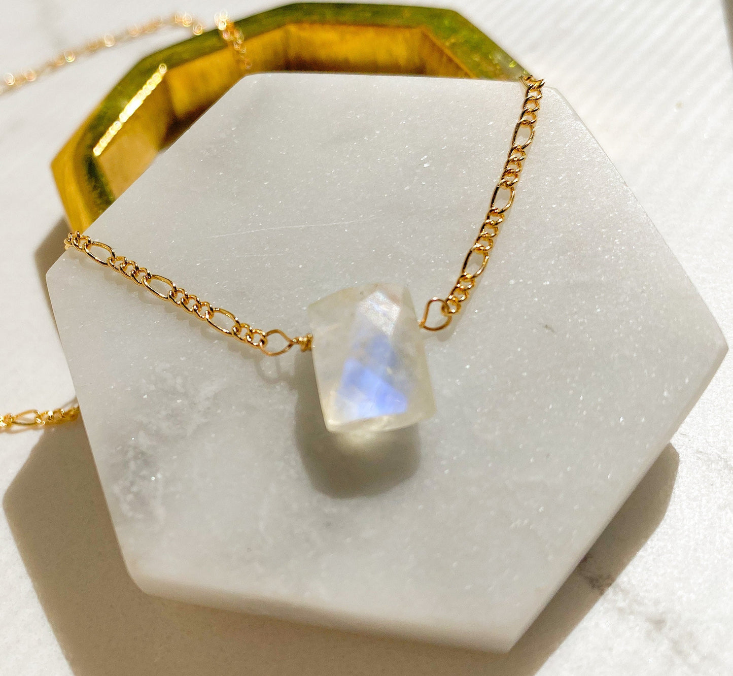 Rainbow Moonstone Necklace