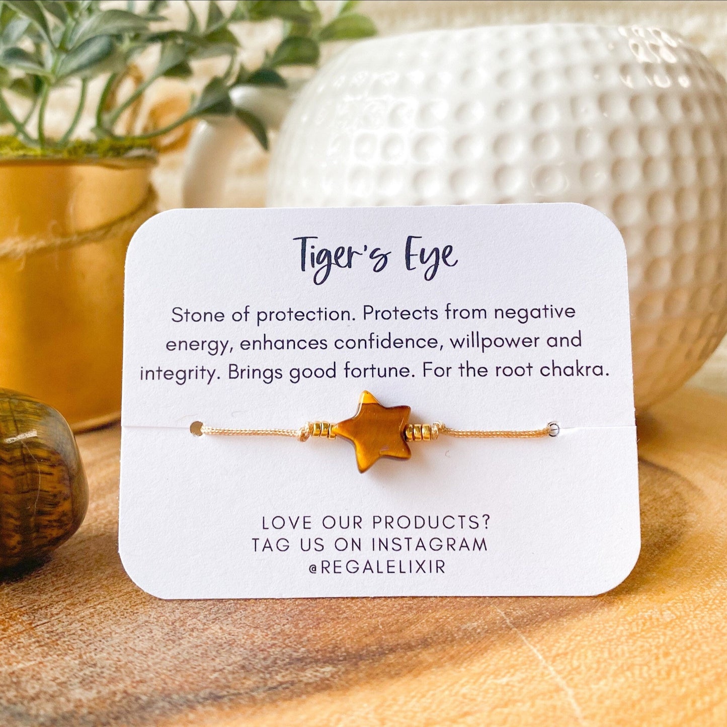 Tiger’s Eye star bracelet
