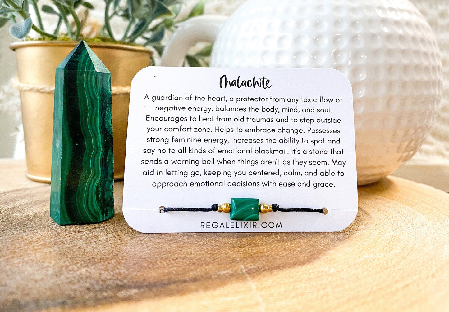 Real Malachite bracelet