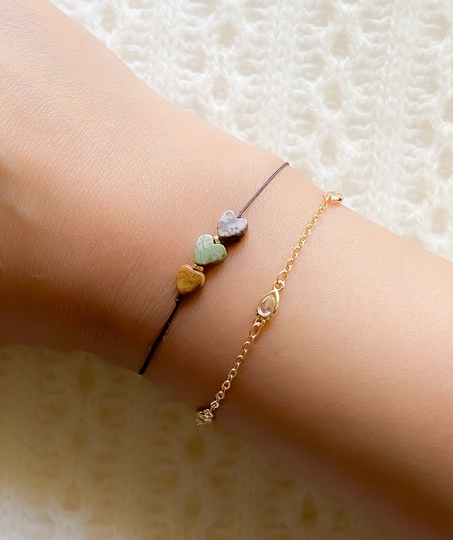 Leopard Skin Jasper | Rain Forest Jasper | Picture Jasper bracelet