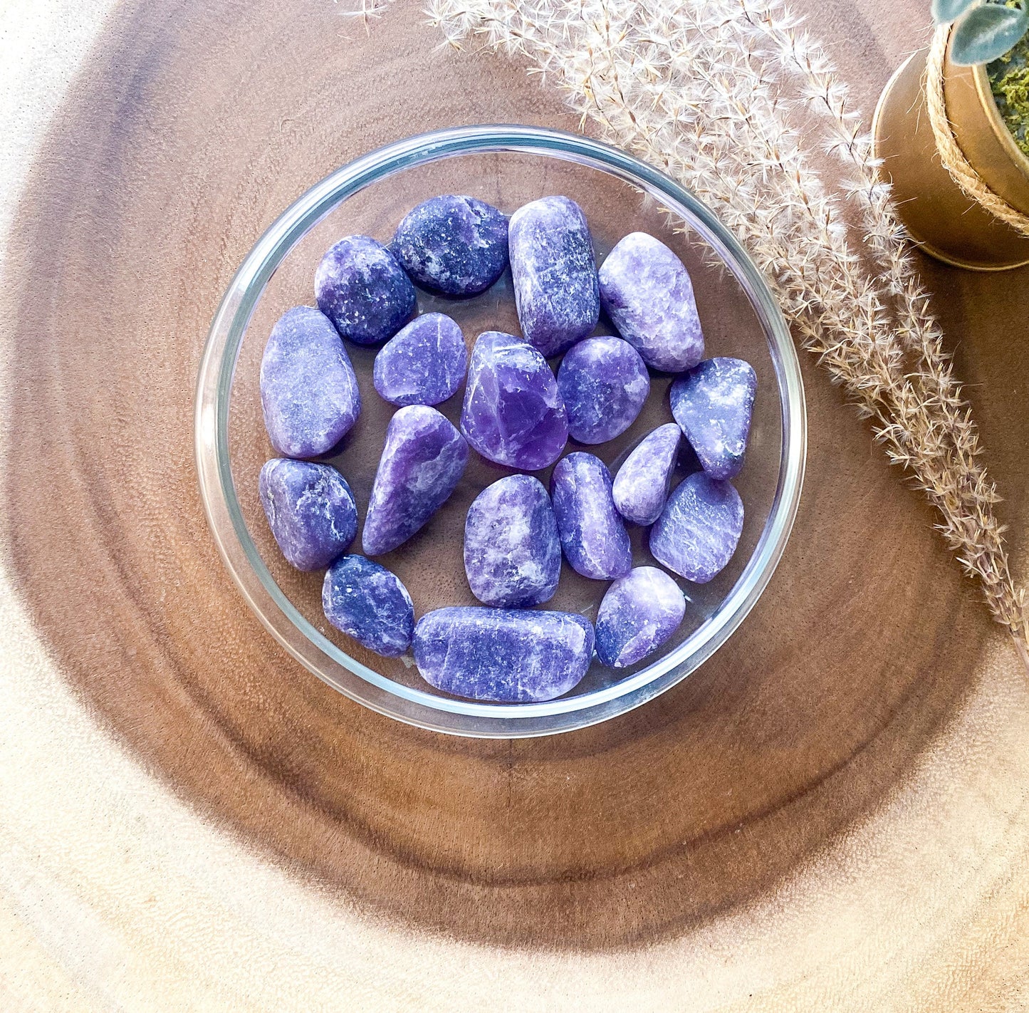 Lepidolite | Purple Mica tumbled, pocket stone
