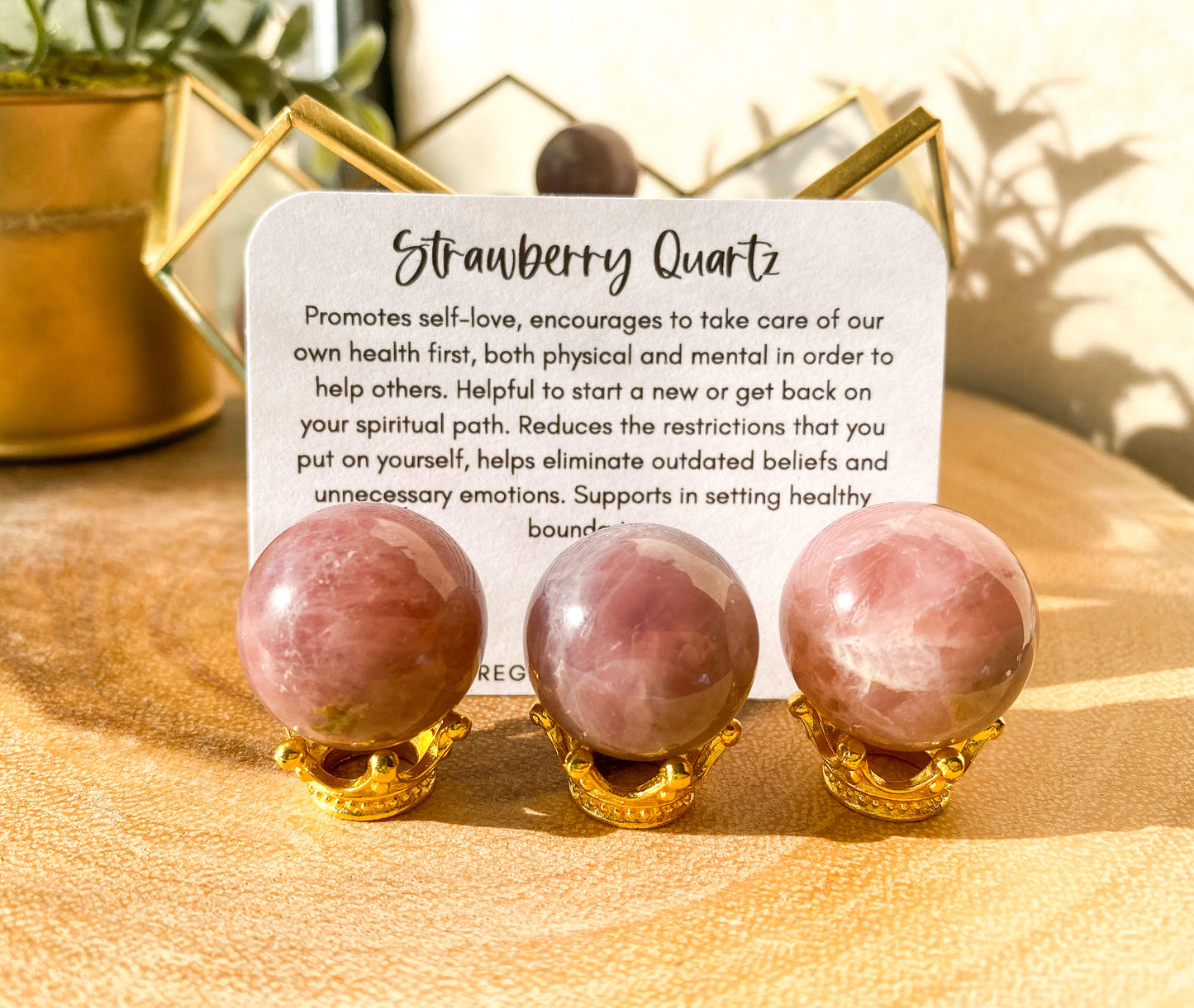 Strawberry Quartz Sphere