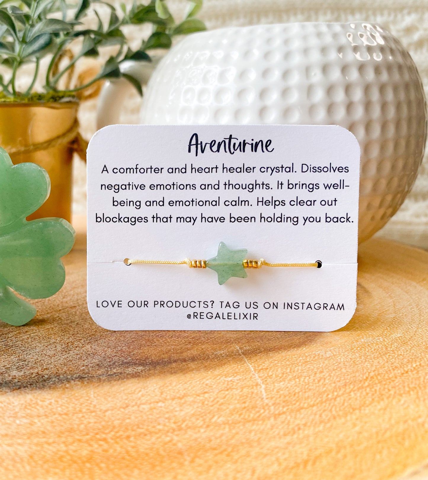 Aventurine star bracelet