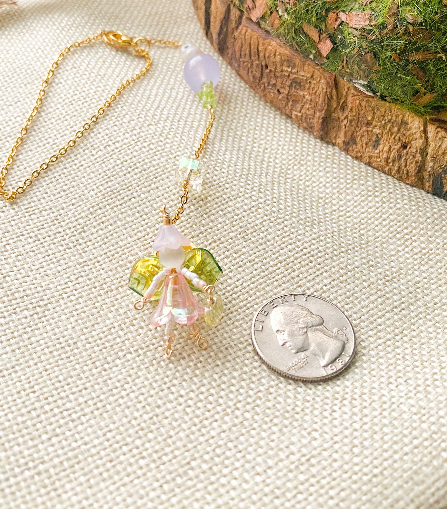 Beaded Fairy Suncatcher