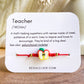 Teacher Bracelet with Crystals- Perfect Back To School Gift