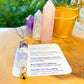 Amethyst keychain, genuine Amethyst sphere, natural Rose Quartz sphere, clear Quartz charm