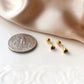 Silver Tiny heart earrings screw back earrings, silver surgical steel earrings, hypoallergenic