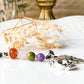 Grief and Loss Gift - Apache Tears with Dia de los Muertos keychain