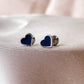 Silver Tiny heart earrings screw back earrings, silver surgical steel earrings, hypoallergenic