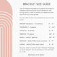 the braclet size guide for a braclet size guide