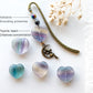 Bookworm Beaded Bookmark with Crystals - Gift for Book Lovers Educators and Fairy Lovers