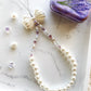 Cute Pearl Phone Strap with Charm and Wristlet