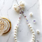 Cute Pearl Phone Strap with Charm and Wristlet