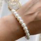 Cute Pearl Phone Strap with Charm and Wristlet