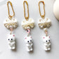 White Cat Tumbler Charm