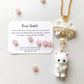 White Cat Tumbler Charm