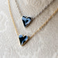 Tiny Black Heart Screw Back Earrings - Hypoallergenic Surgical Steel
