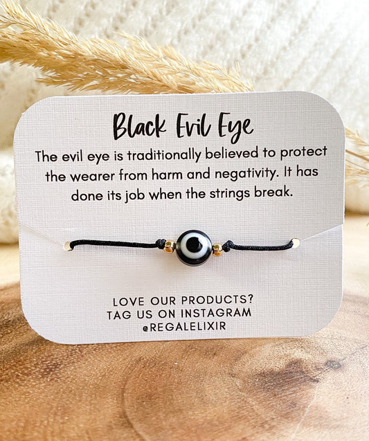 Black Evil Eye Bracelet