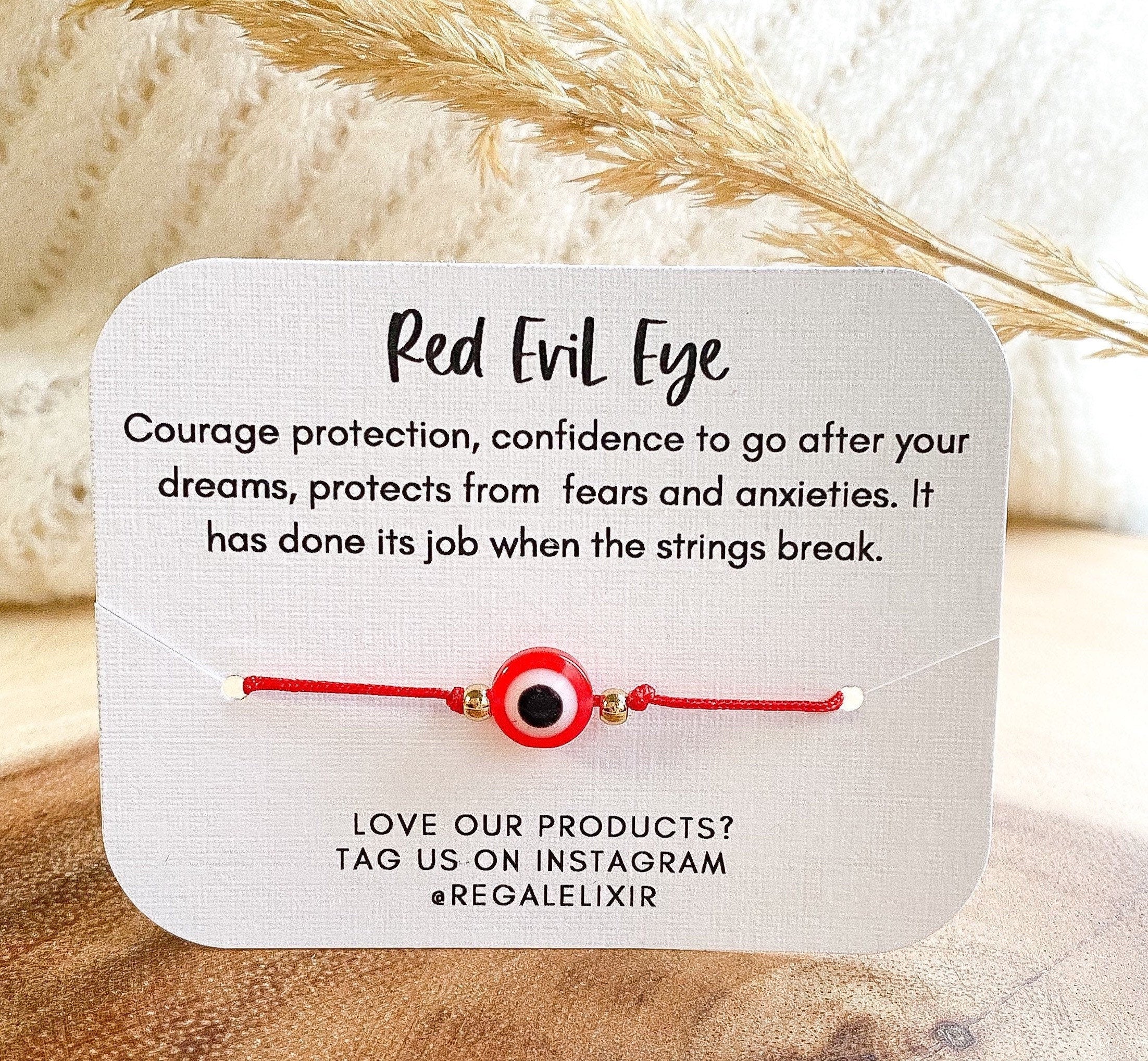 Red evil online eye bracelet