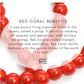 Red Coral Bracelet - Coin