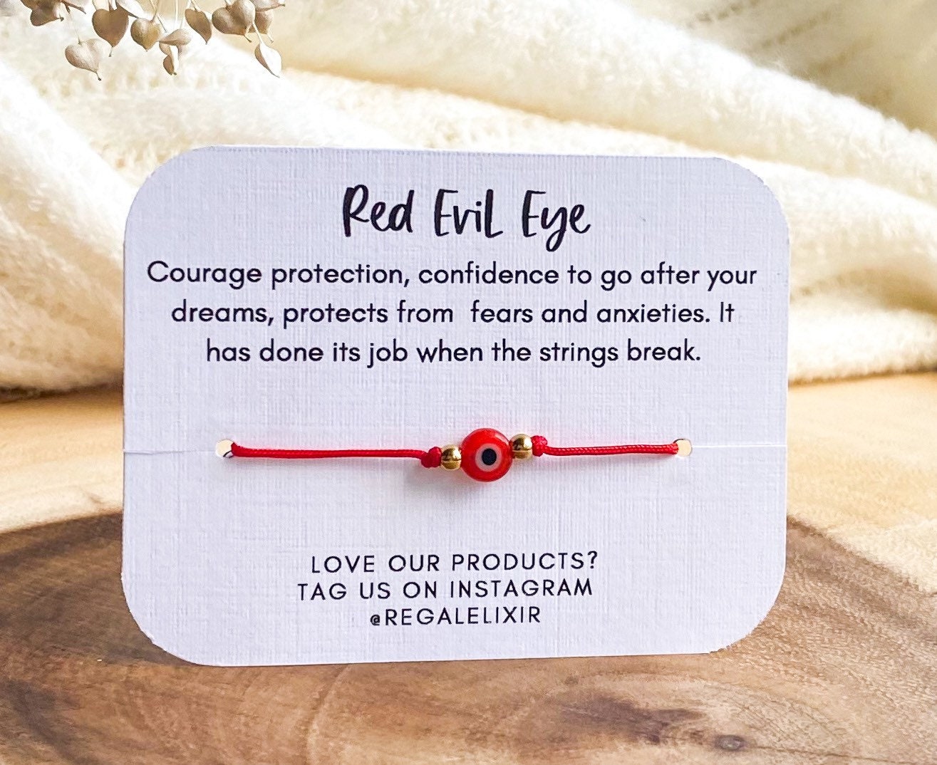 Mini Red Evil Eye Bracelet