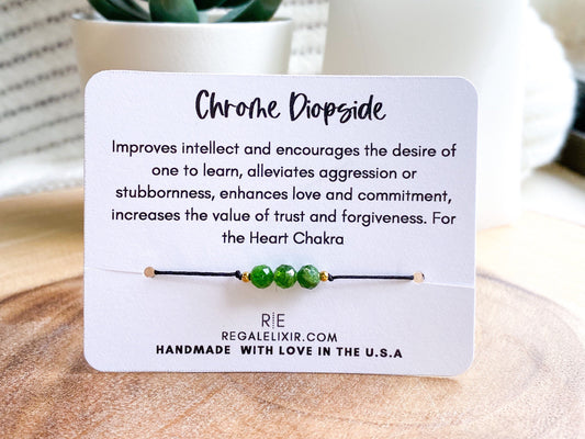 Chrome Diopside Bracelet