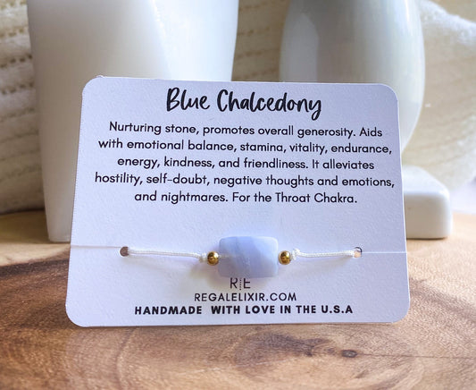 Blue Chalcedony Bracelet