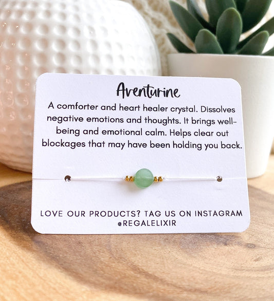 Aventurine Bracelet - Coin