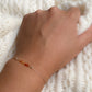 Carnelian Bracelet - 6 mini beads