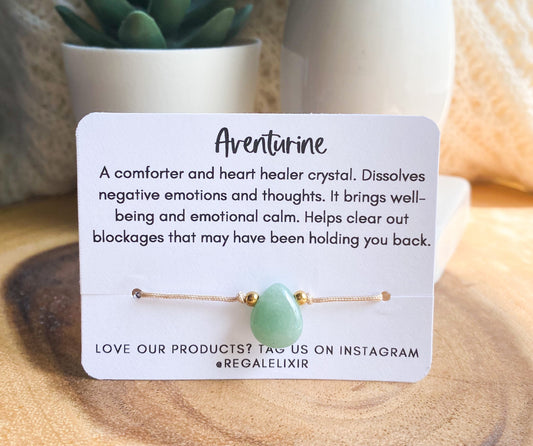 Aventurine Drop Bracelet