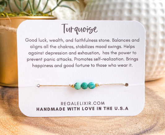 Turquoise Bracelet - 3 Coins