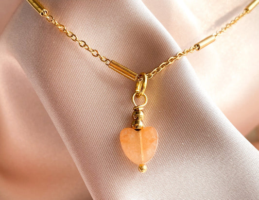 Orange Calcite Necklace