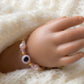 Pink Evil Eye bracelet | Mom and Baby Toddler bracelet Baby Evil Eye pink Bracelet Child Baby Protection Bracelet